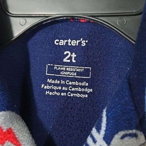 Carter's Baby 2-Piece Flannel Pajama Soft Sleep Set Toddler Boys Sleep wear PJs - Picture 4 of 11